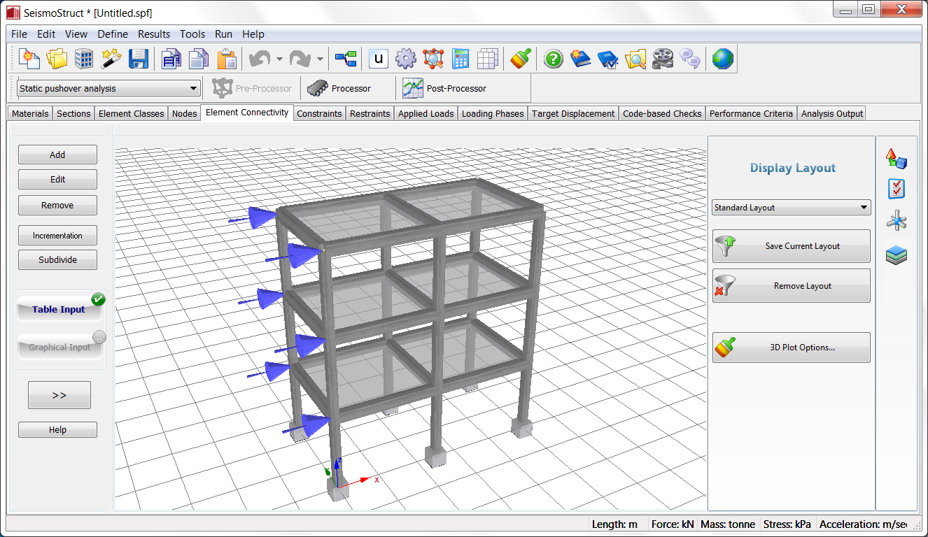 Display Settings and 3D Plot Options